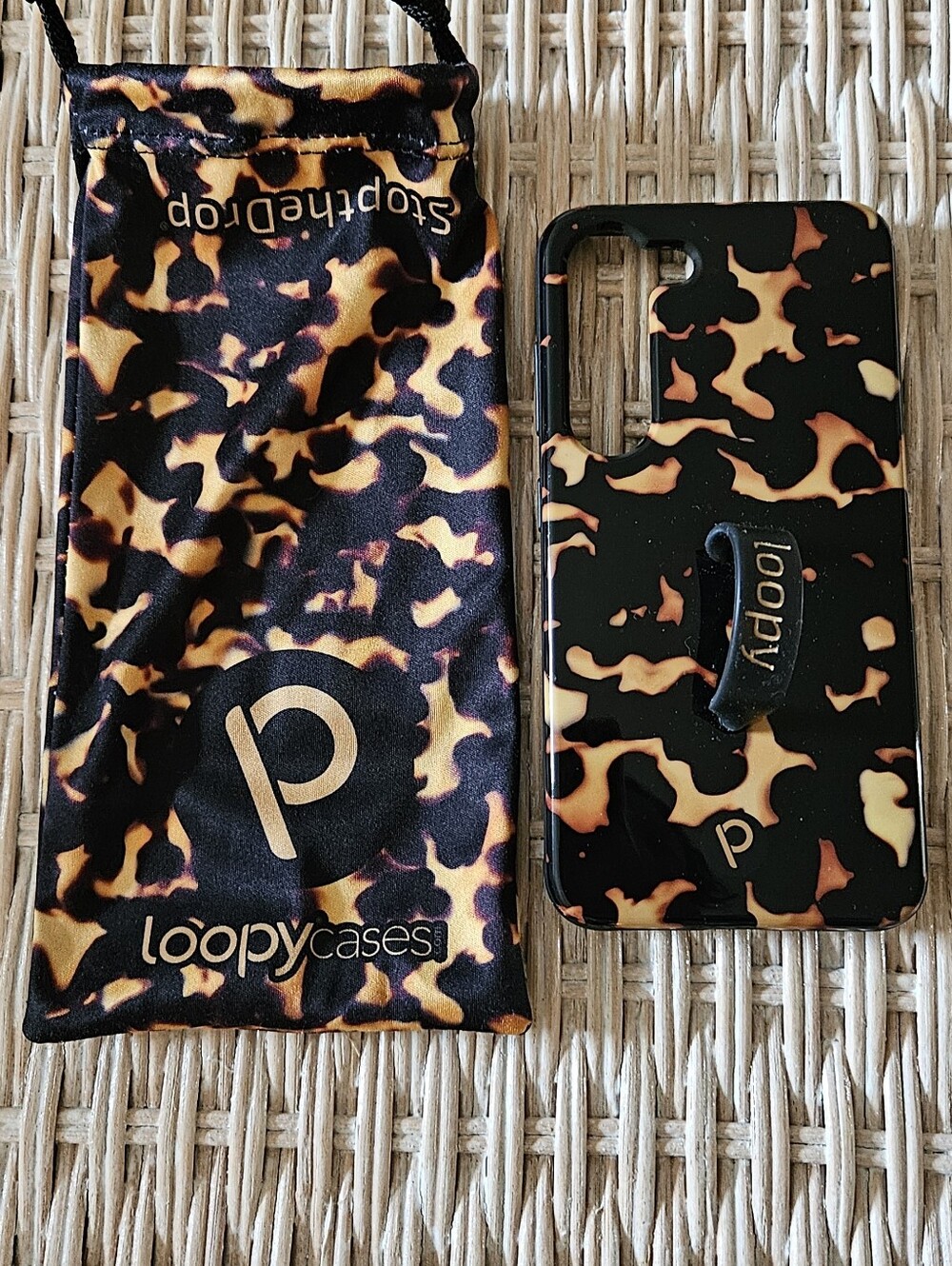 Loopy Case Tortoiseshell Phone Case with Loop Grip - For SAMSUNG S23